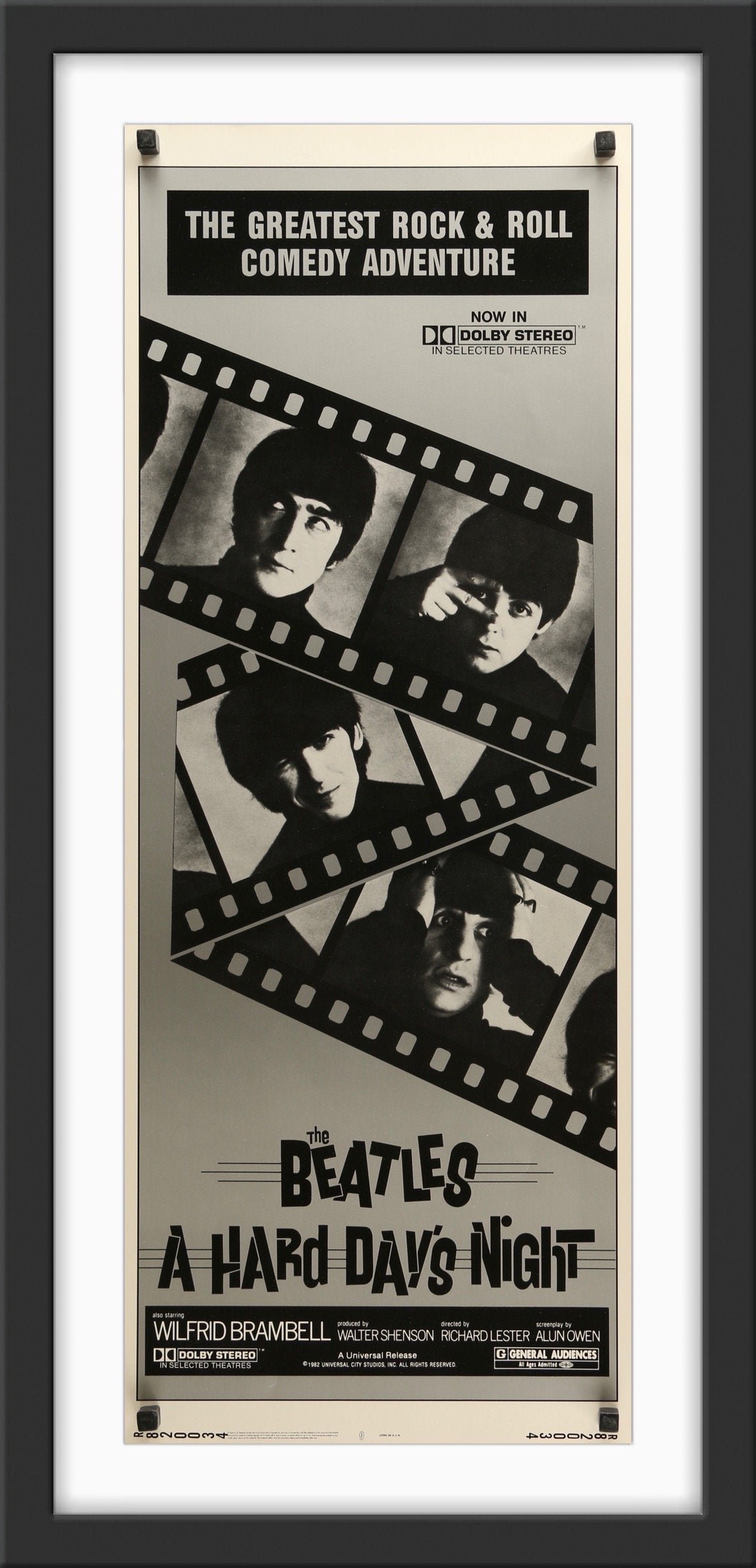 A Hard Day's Night - 1964 - Original Movie Poster - Art of the Movies