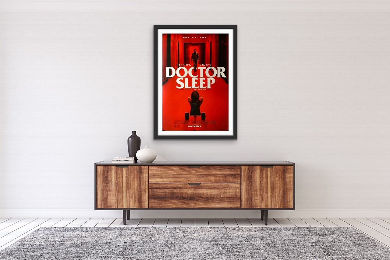 An original movie poster for the Stephen King film Doctor Sleep