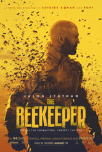 Load image into Gallery viewer, An original movie poster for the Jason Statham film The Beekeeper