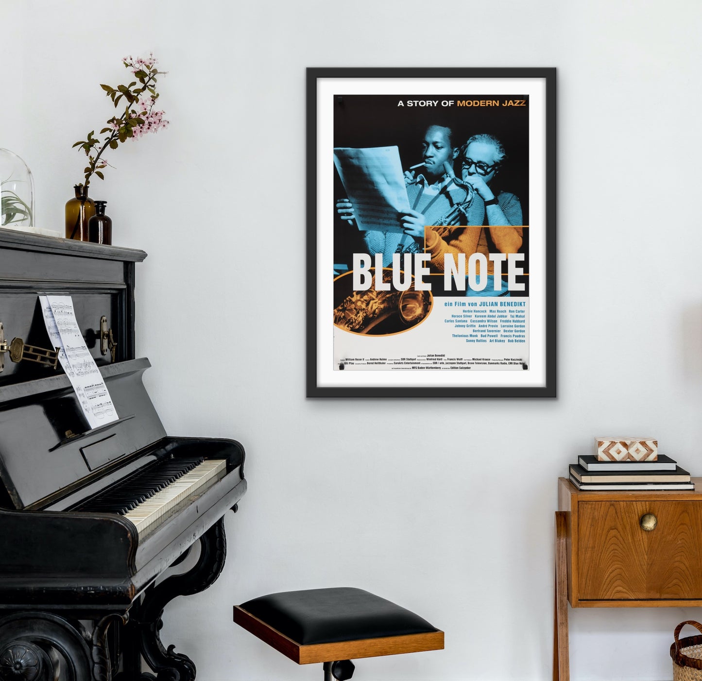 An original TV poster for the film Blue Note A Story of Modern Jazz