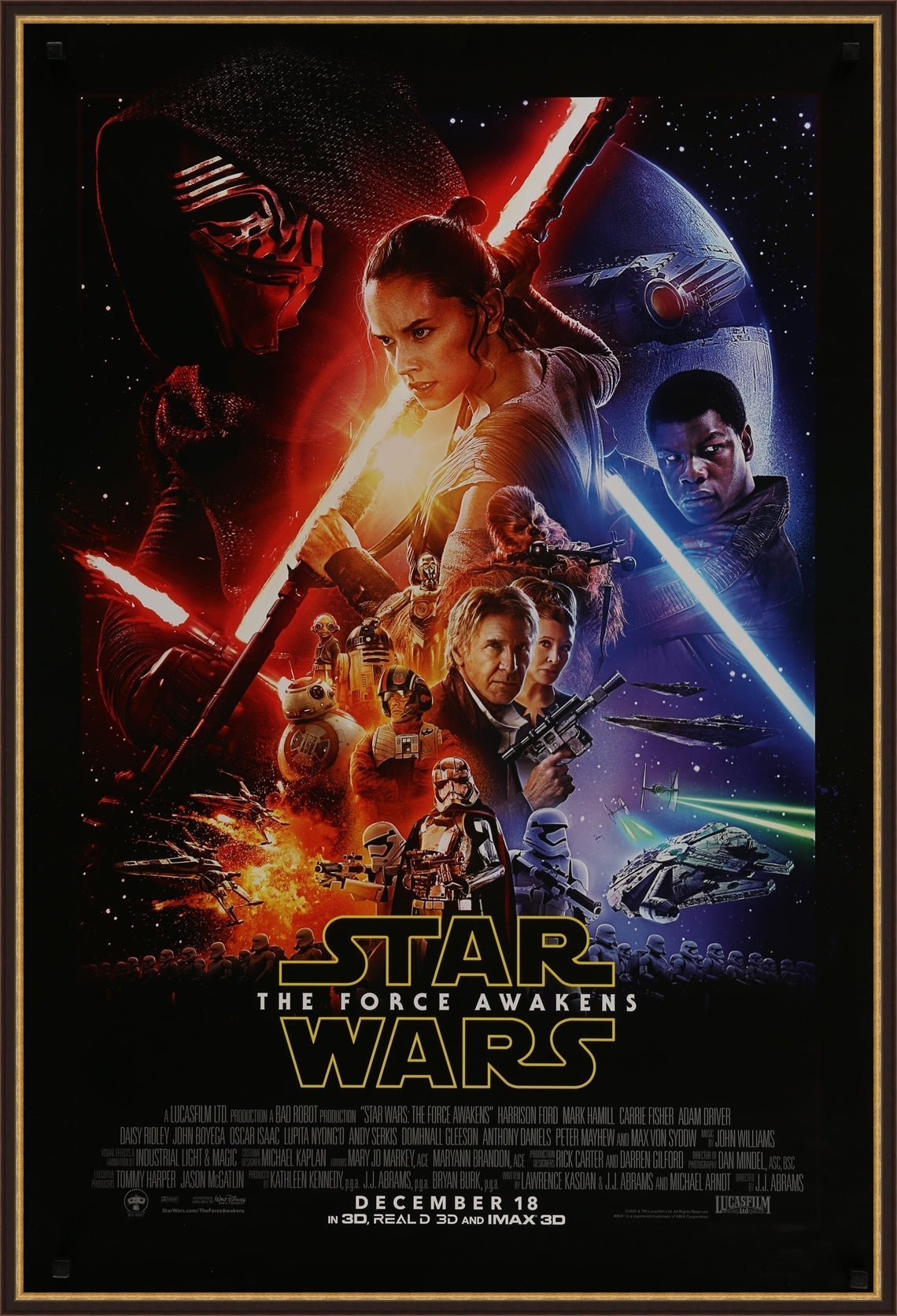 Star Wars The Force Awakens 2015 Original Movie Poster Art