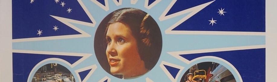 A close up of a Marler Haley quad movie / film poster for Star Wars