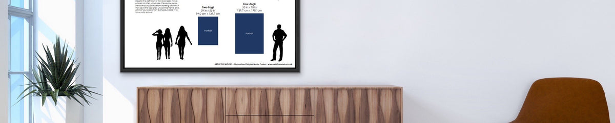 A framed Art of the Movies Infographic