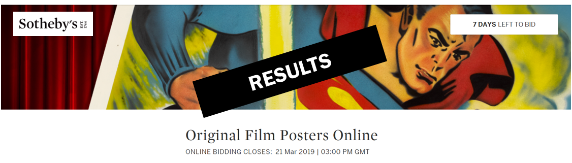 Sotheby's auction results banner