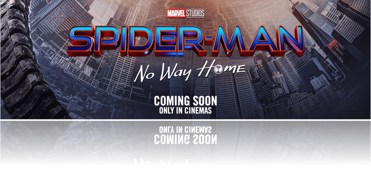 An original movie poster for the film Spider-Man No Way Home