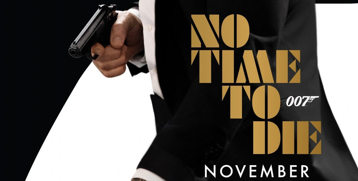 An original movie poster for the James Bond film No Time To Die