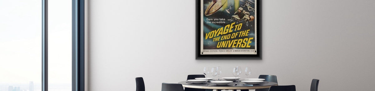 A close up of the movie poster for the film Voyage To The End Of The Universe