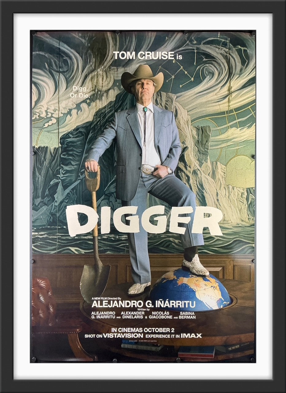 An original movie poster for the Tom Cruise film Digger