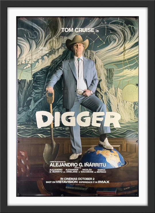 An original movie poster for the Tom Cruise film Digger