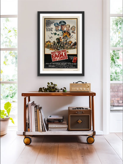 An original movie poster for the film The Eagle Has Landed
