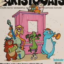 Load image into Gallery viewer, An original movie poster for the animated Disney film The Aristocats