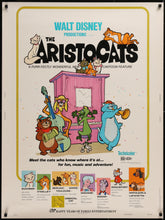 Load image into Gallery viewer, An original movie poster for the animated Disney film The Aristocats