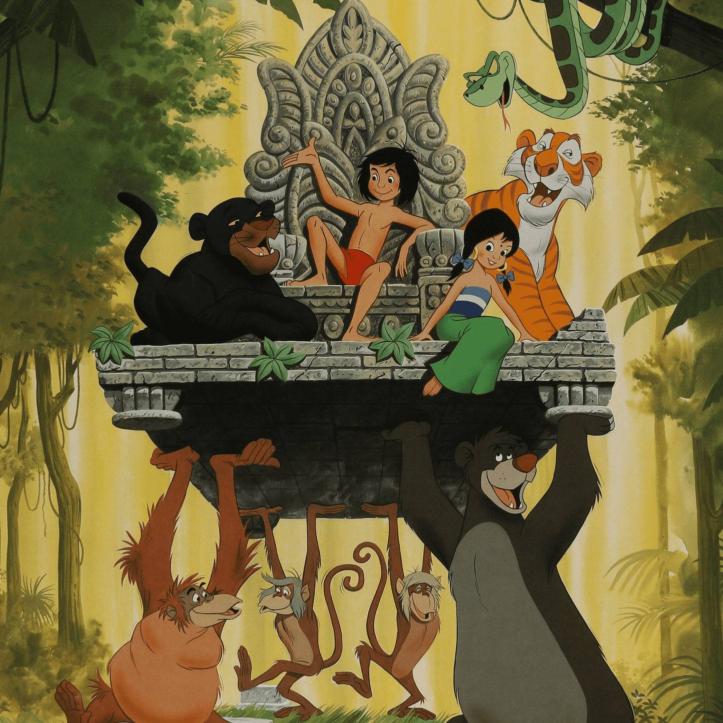 An original 30x40 movie poster for the Disney film The Jungle Book