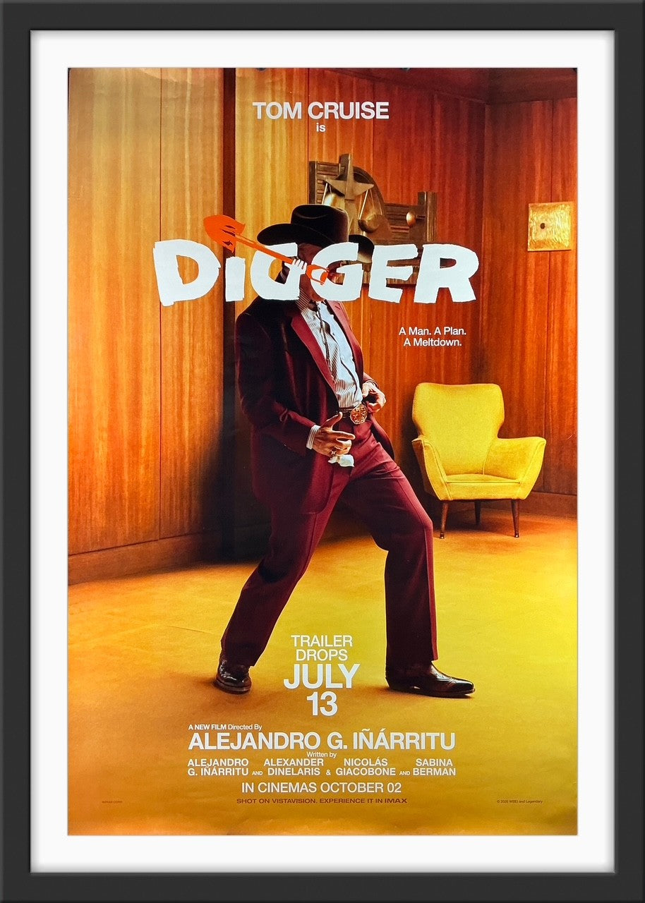 An original movie poster for the Tom Cruise film Digger