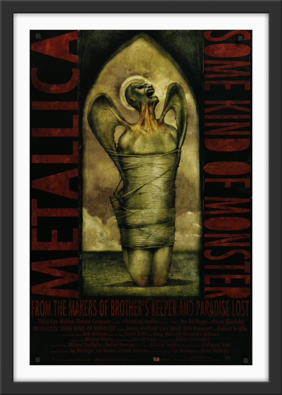 An original movie poster for the film Metallica : Some Kind of Monster - 2004