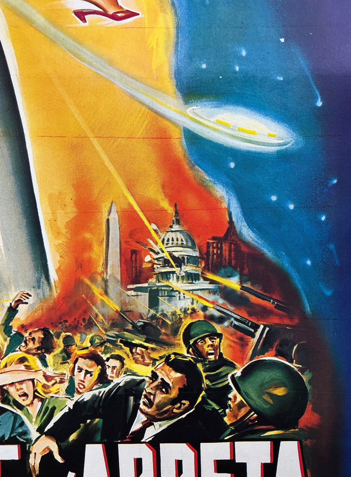 An original French Grande movie poster for the film The Day The Earth Stood Still
