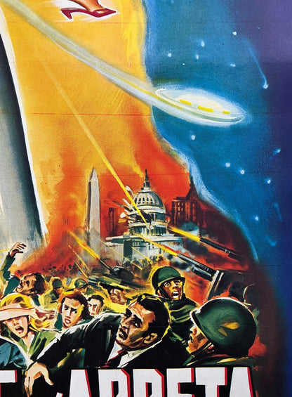 An original French Grande movie poster for the film The Day The Earth Stood Still