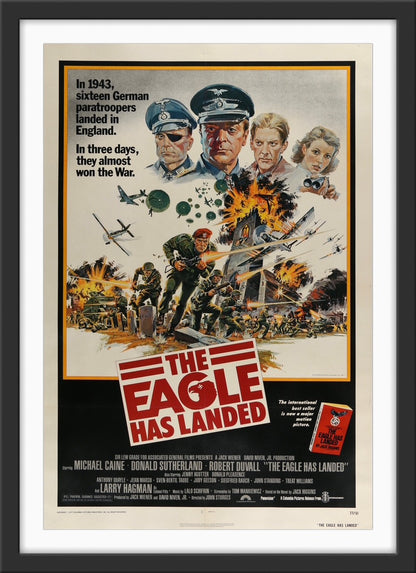 An original movie poster for the film The Eagle Has Landed