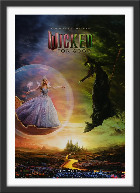An original one sheet movie poster for the film Wicked For Good