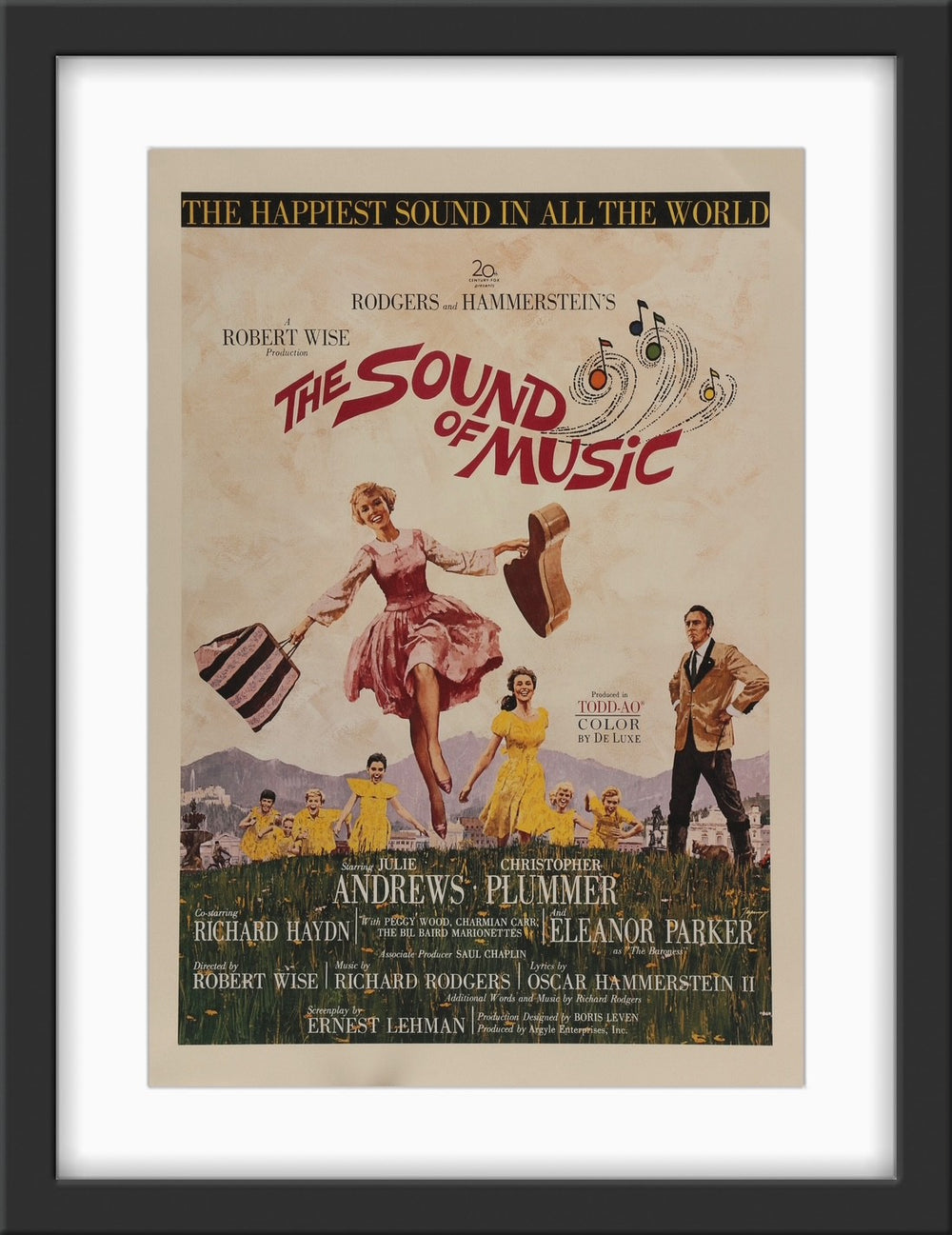 An original window card for the film The Sound of Music