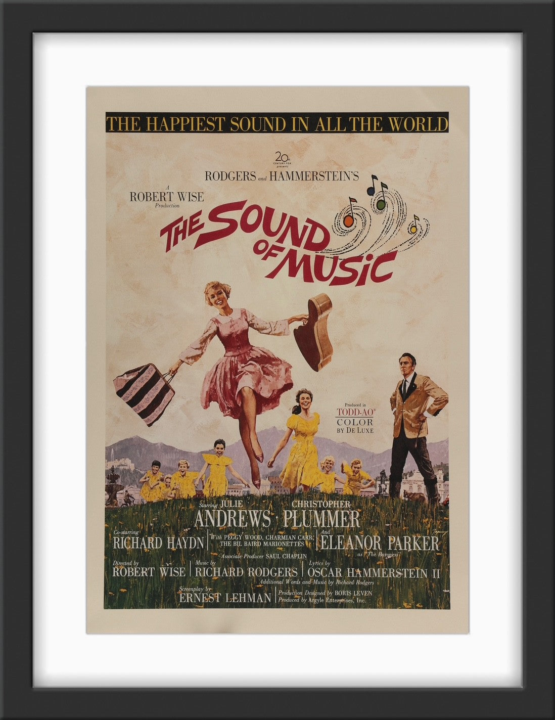 An original window card for the film The Sound of Music
