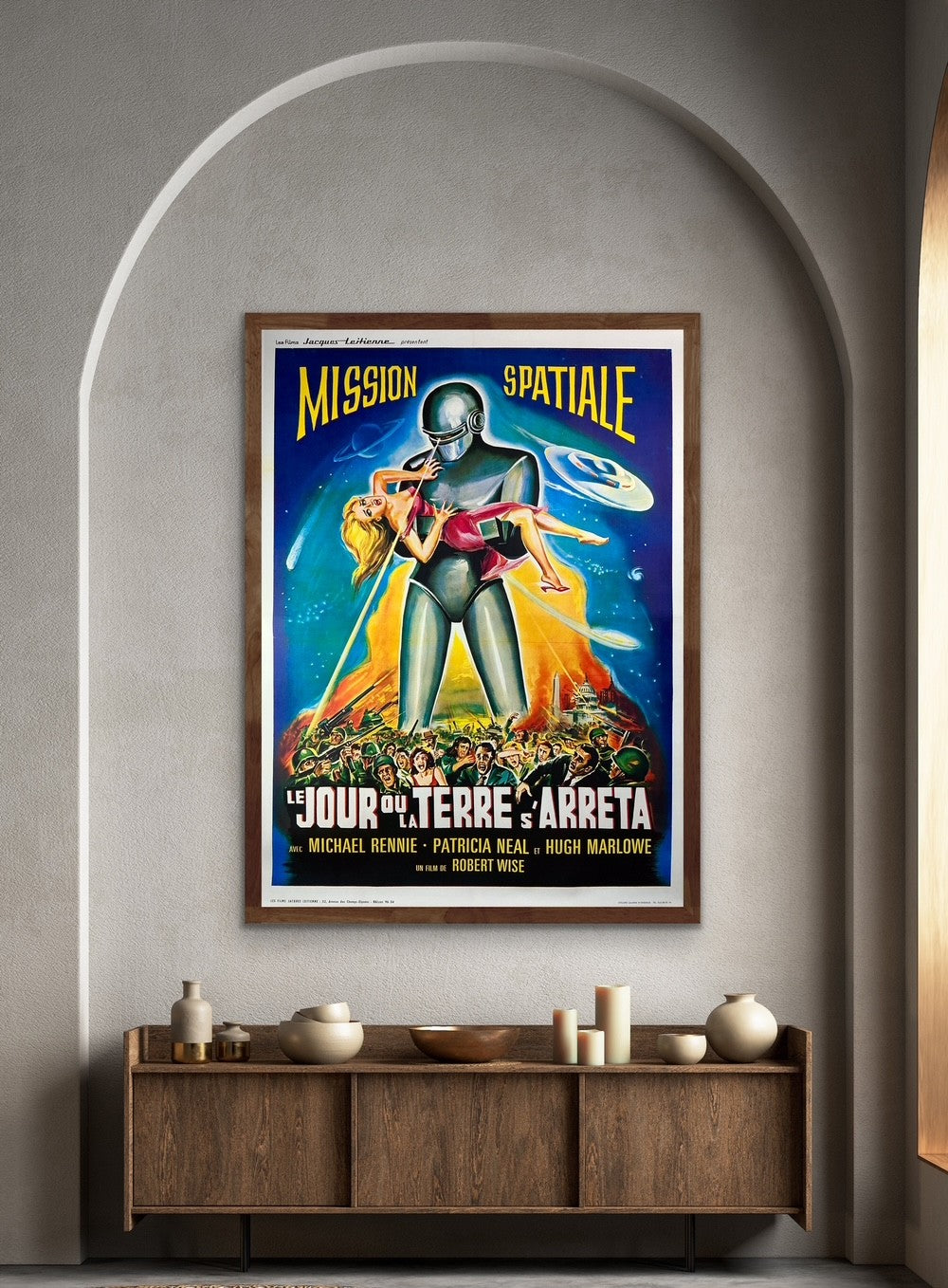 An original French Grande movie poster for the film The Day The Earth Stood Still