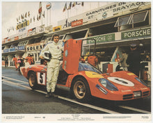 Load image into Gallery viewer, An original 8x10 lobby card of Steve McQueen for the film Le Mans
