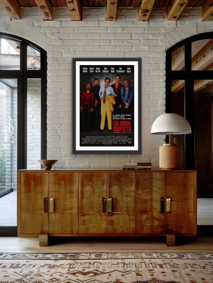 An original movie poster for the film The Usual Suspects