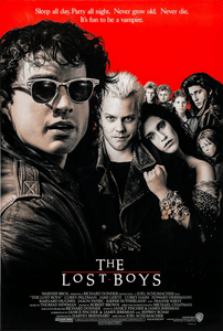 An original movie poster for the film The Lost Boys