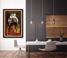 Load image into Gallery viewer, An original concept movie poster for Star Wars by Ralph McQuarrie and Lawrence Noblea