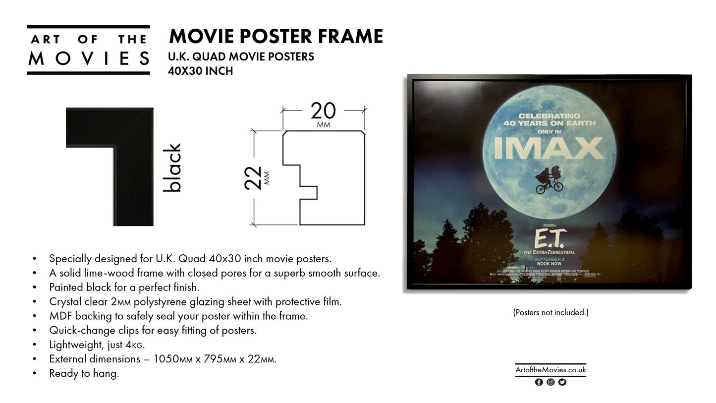 Ready-Made 40 × 30 UK Quad Movie Poster Frame