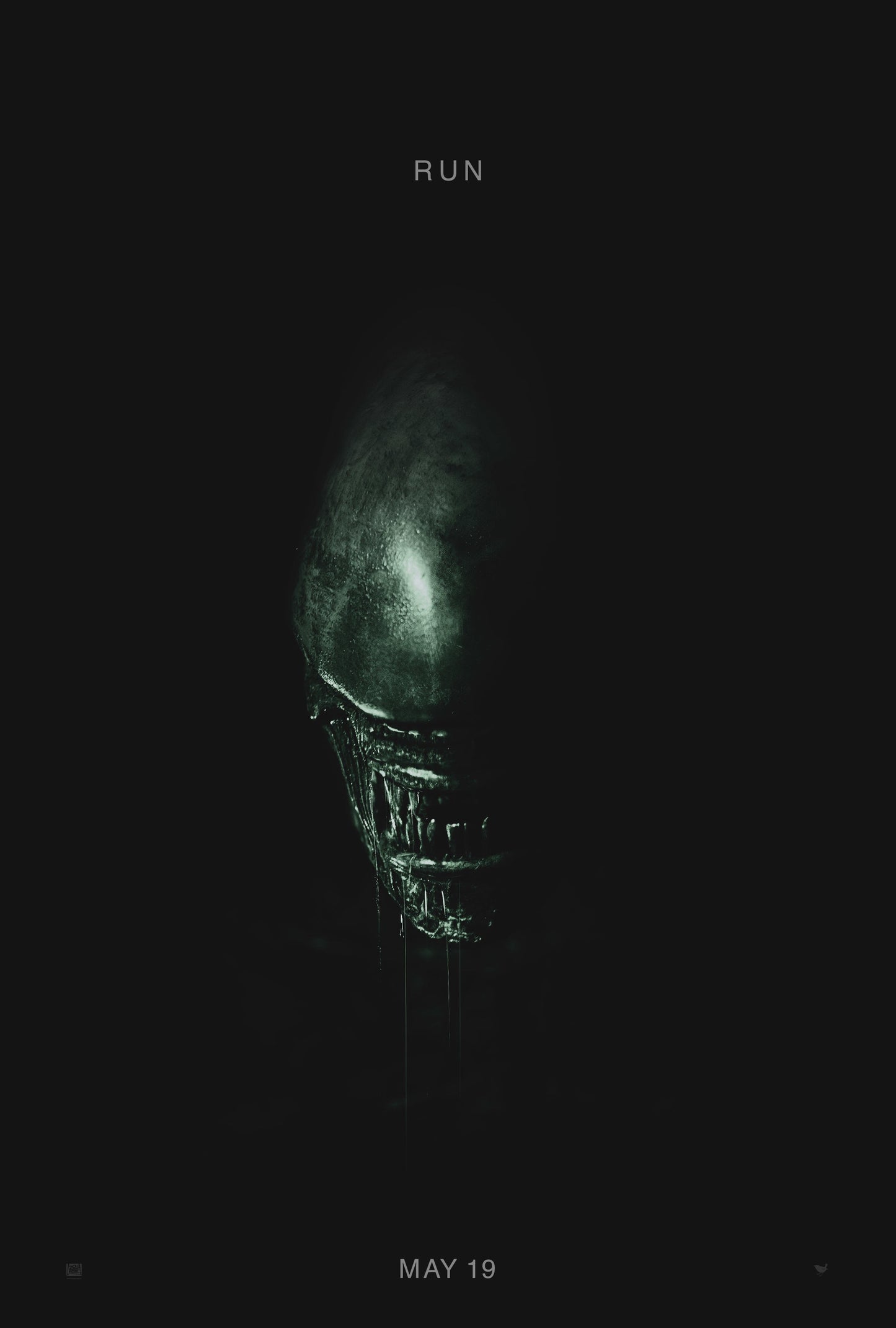 An original teaser movie poster for the film Alien Covenant