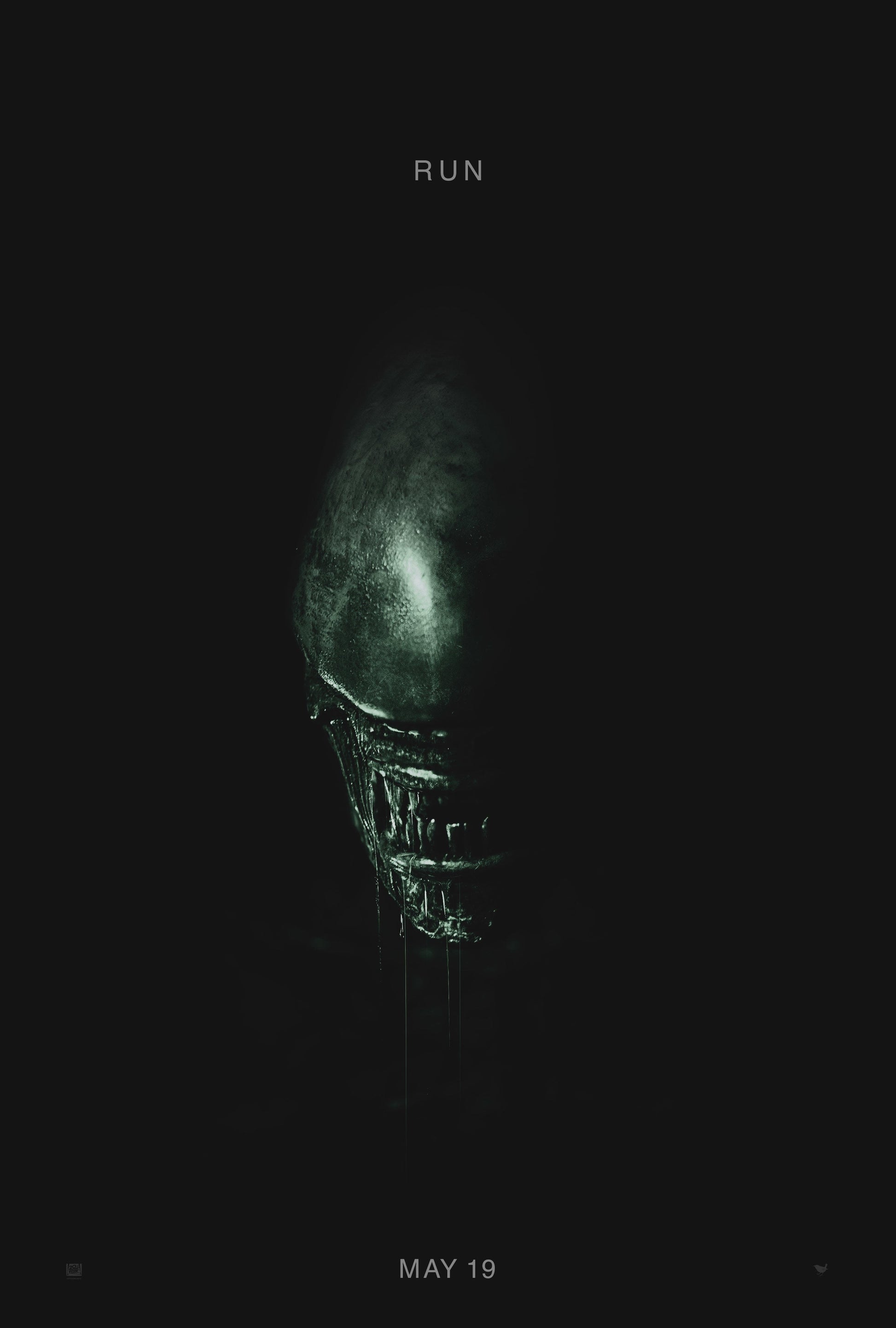 An original teaser movie poster for the film Alien Covenant