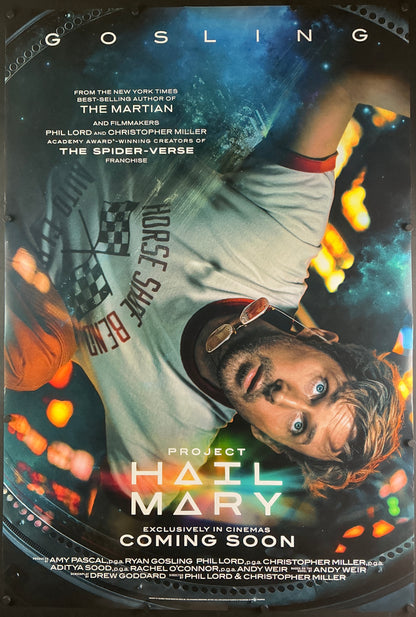 An original movie poster for the Ryan Gosling film Project Hail Mary