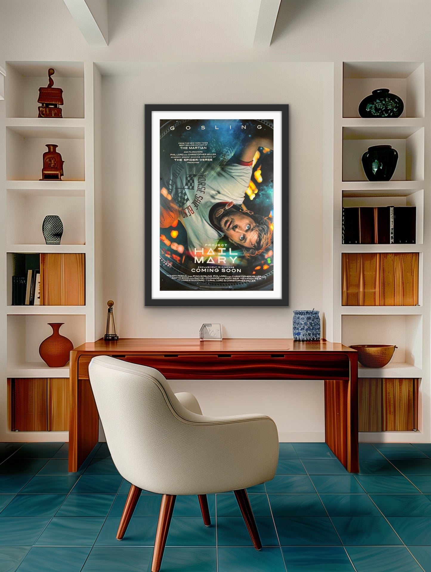 An original movie poster for the Ryan Gosling film Project Hail Mary