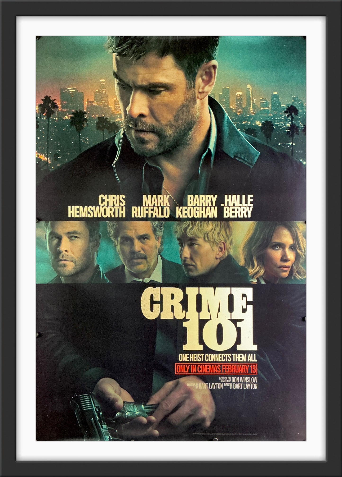 An original movie poster for the film Crime 101