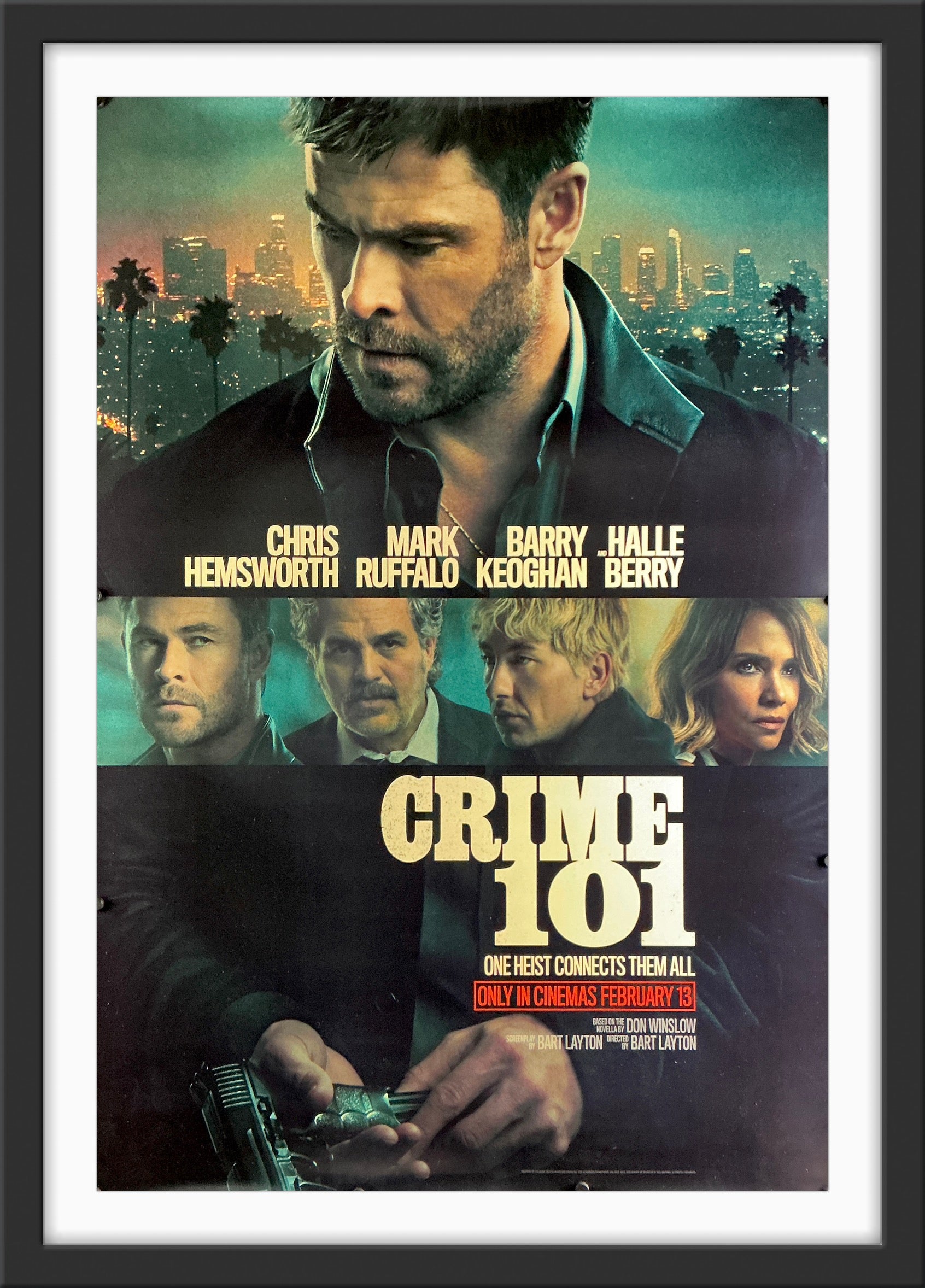 An original movie poster for the film Crime 101