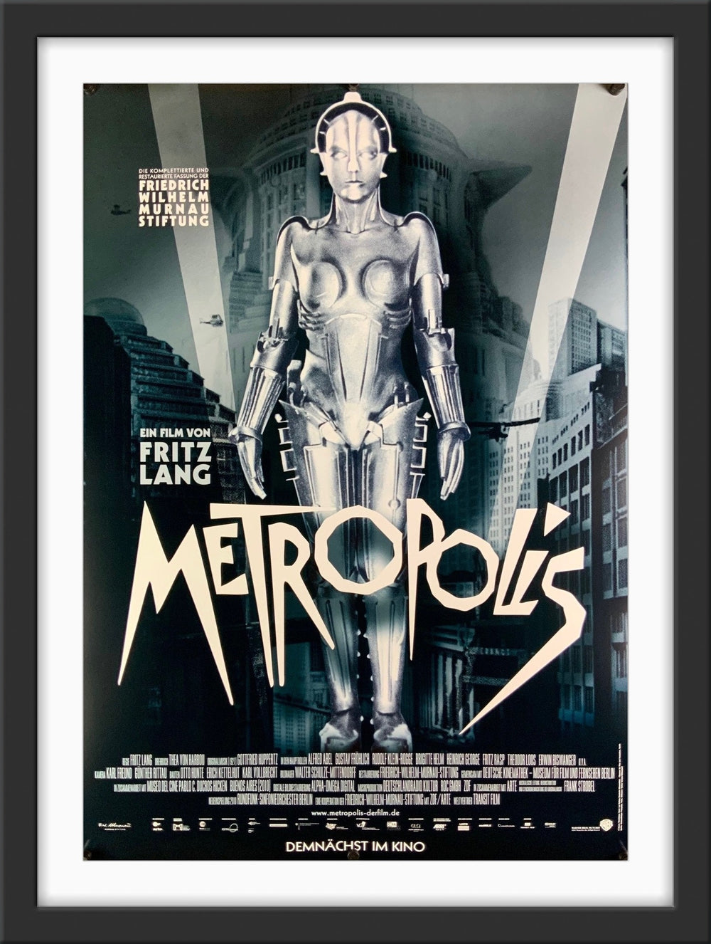 An original movie poster for the Fritz Lang film Metropolis
