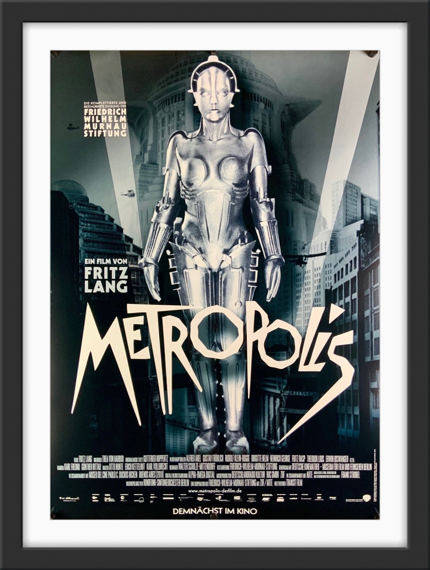 An original movie poster for the Fritz Lang film Metropolis