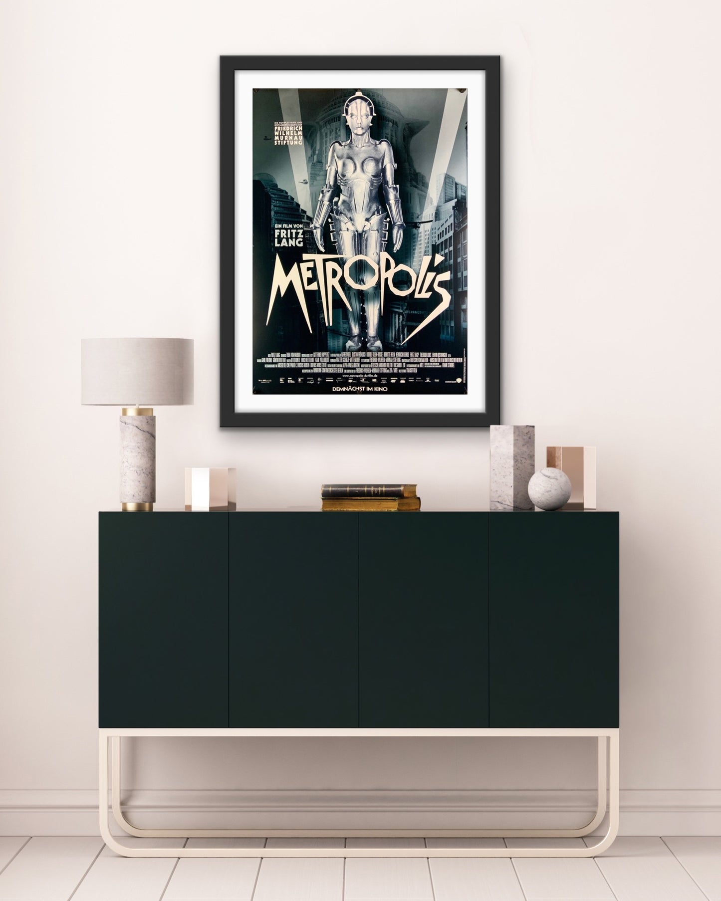 An original movie poster for the Fritz Lang film Metropolis