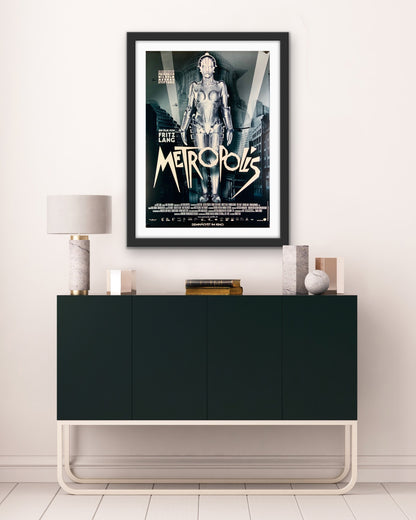 An original movie poster for the Fritz Lang film Metropolis