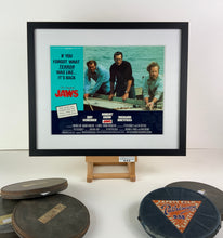 Load image into Gallery viewer, An original 11x14 lobby card for the Steven Spielberg film Jaws