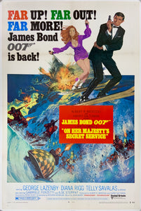 An original one sheet style B movie poster for the James Bond film On Her Majesty's Secret Service