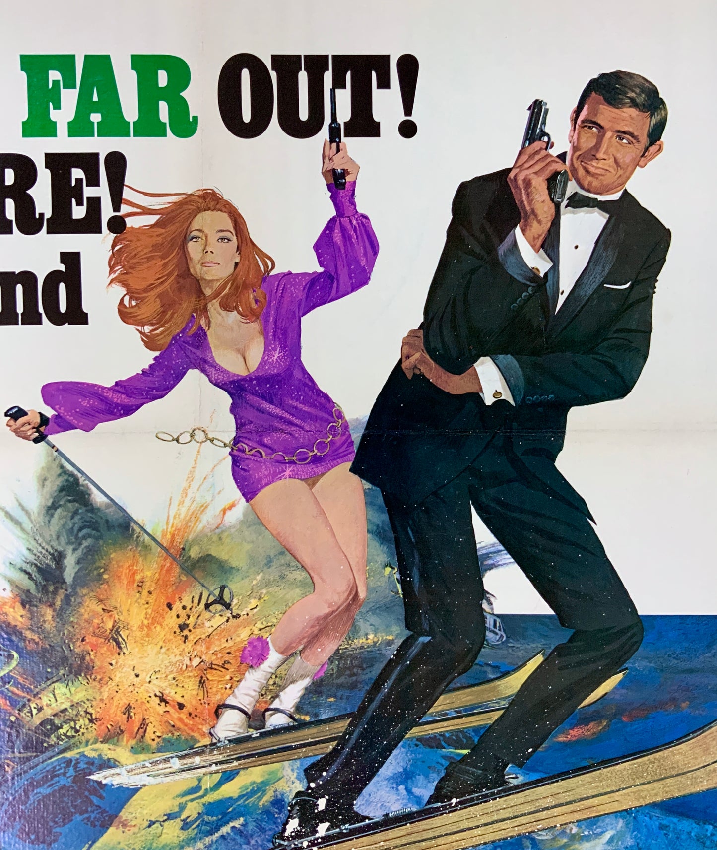 An original one sheet style B movie poster for the James Bond film On Her Majesty's Secret Service