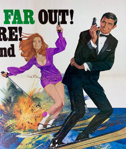 An original one sheet style B movie poster for the James Bond film On Her Majesty's Secret Service