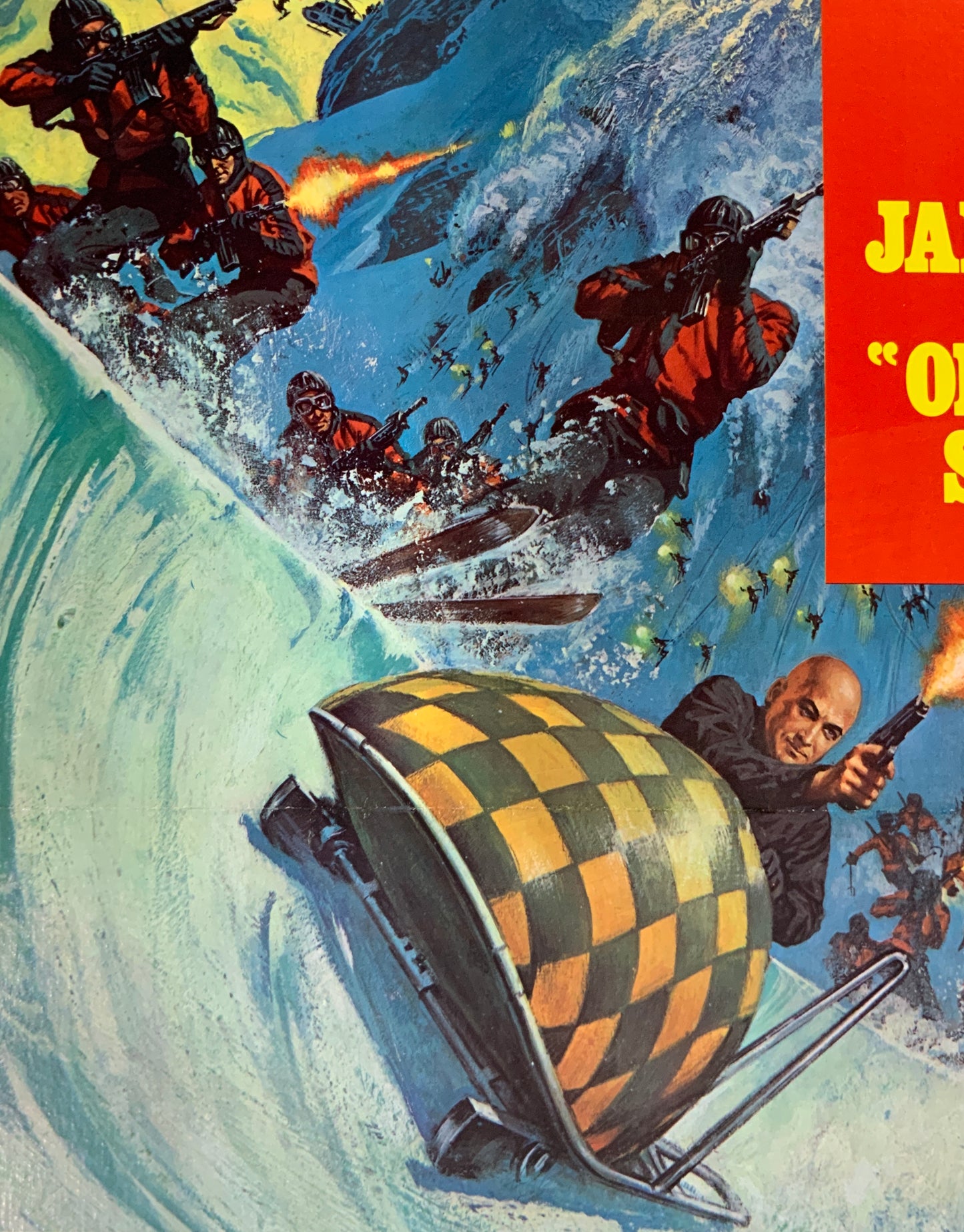 An original one sheet style B movie poster for the James Bond film On Her Majesty's Secret Service