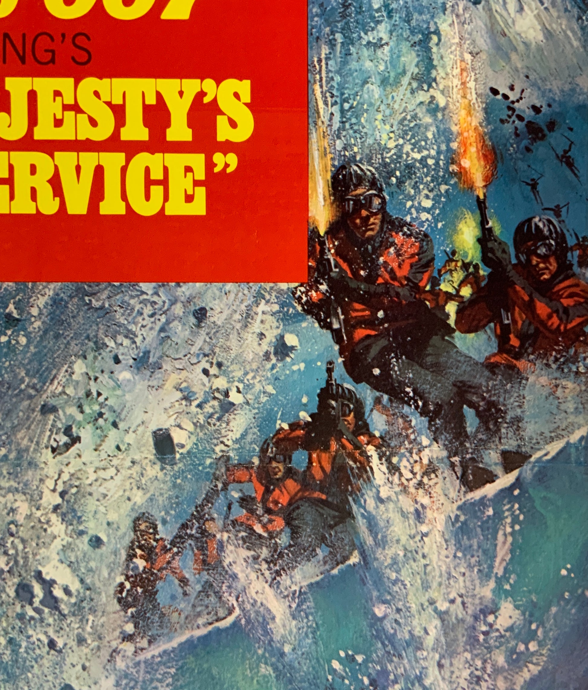 An original one sheet style B movie poster for the James Bond film On Her Majesty's Secret Service