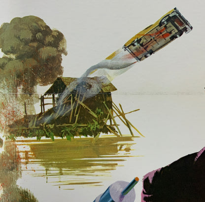 An original movie poster for the James Bond film The Man With The Golden Gun