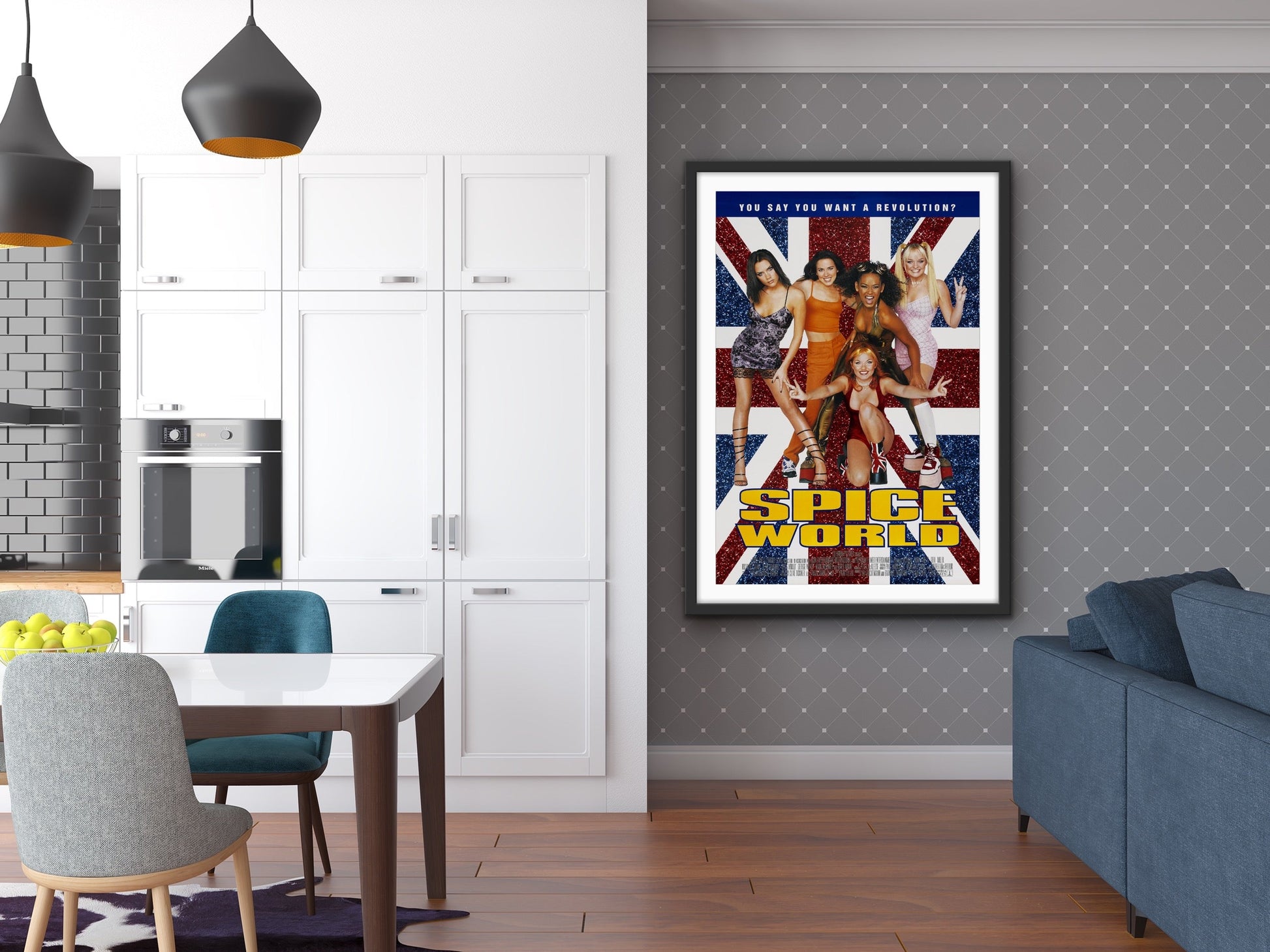 An original movie poster for the film Spice World