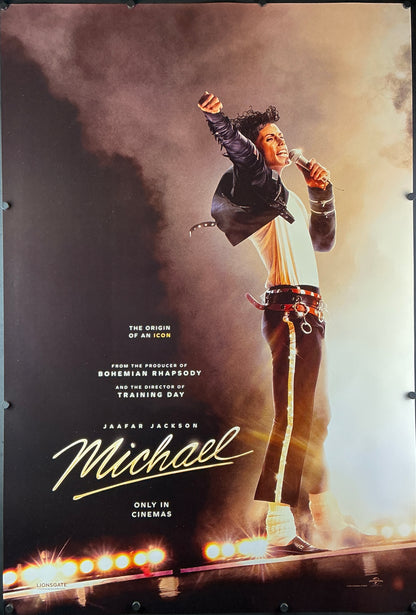 An original movie poster for the Michael Jackson musical biopic Michael